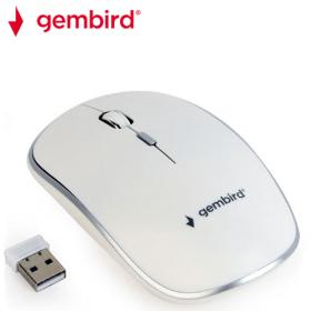 Gembird Wireless Optical Mouse White, MUSW-4B-01-W