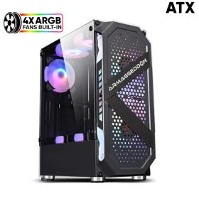 Armaggeddon Gaming PC Case with 4 Argb Fans Tritron Pro 200 Black, TRITRON200PRO-B