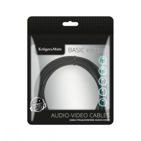 Καλώδιο Stereo 3.5mm - 2xRCA 3m Krugerk&#039;Matz, KM1216