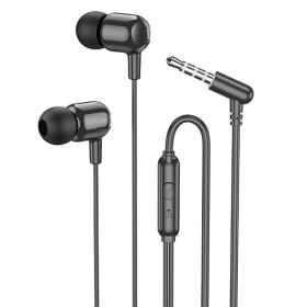 Lamtech Fashionable 3,5Mm Earphones with Mic Black, LAM111719