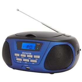 Aiwa Bluetooth Boombox Cd/Mp3 Blue, BBTU-300BL