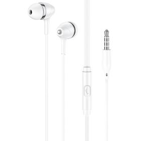 Lamtech Fashionable 3,5Mm Earphones with Mic White, LAM111726