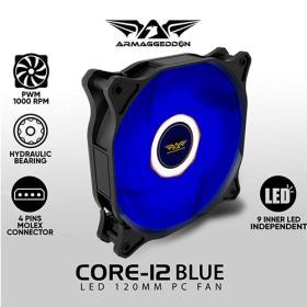 Armaggeddon PC Cooling Fan Core-12 Blue, CORE12-B