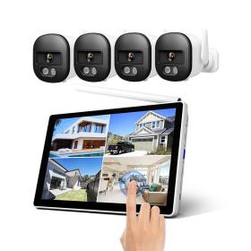 SRIHOME 5MP HD WIRELESS NVR WITH 4 IP CAMERAS TOUCH SCREEN
