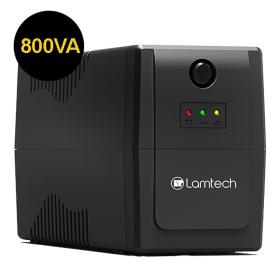 LAMTECH UPS WITH AVR 800V,CPU 12V9AH 2 SCHUKO SOCKET