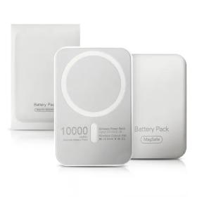 POWERBANK MAGSAFE 10000MAH WITH MAGNETIC CHARGING FOR IPHONES 11/12/13/14/15 WHITE