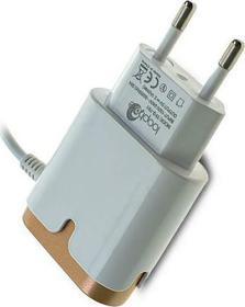 Φορτιστής με Ενσωματωμένο Καλώδιο Micro B USB 10W Χρυσό
