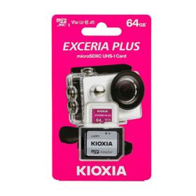 KIOXIA 4K MICRO SD 64GB EXCERIA PLUS UHS I U3 WITH ADAPTER M303