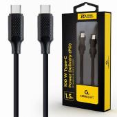 CABLEXPERT TYPE-C PD 100W CHARGING DATA CABLE 1.5M CABLEXPERT TYPE-C PD 100W CHARGING DATA CABLE 1.5M