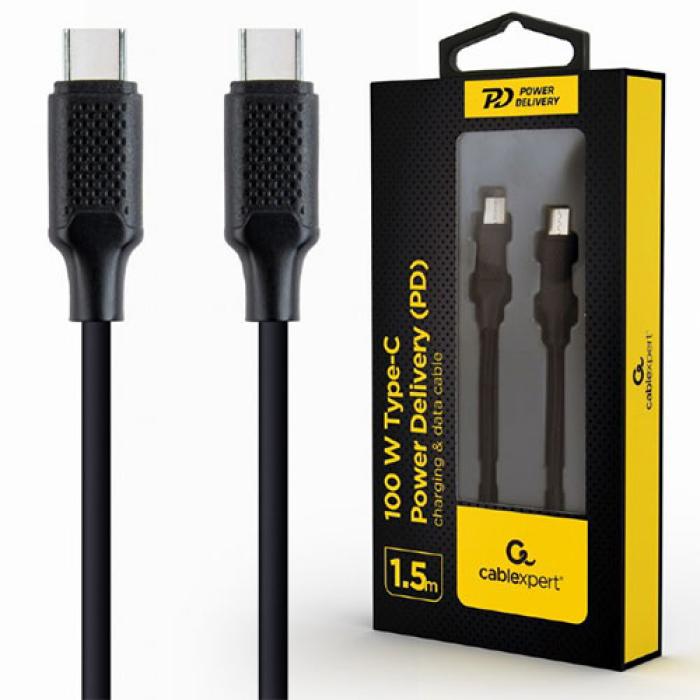 CABLEXPERT TYPE-C PD 100W CHARGING DATA CABLE 1.5M CABLEXPERT TYPE-C PD 100W CHARGING DATA CABLE 1.5M