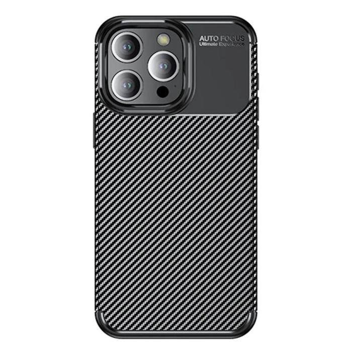 Θήκη Ancus AutoFocus Carbon Fiber για Apple iPhone 15 Pro Μαύρη