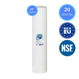 Aquafilter FCPS20M20B 20" Big Blue 20μm Ανταλλακτικό Φίλτρο Πολυπροπυλενίου (melt-blown) 