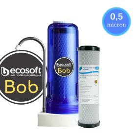 Φίλτρο Nερού Άνω Πάγκου Ecosoft Bob (Ocean) 10&quot; Με Ανταλλακτικό Φίλτρο Pure LRC 2510-P5 0,5μm