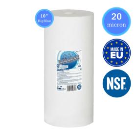 Aquafilter FCPS50M10B 10&quot; Big Blue 20μm Ανταλλακτικό Φίλτρο Πολυπροπυλενίου (melt-blown) 