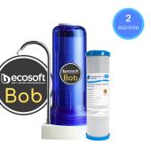 Φίλτρο Nερού Άνω Πάγκου Ecosoft Bob (Ocean) 10" Με Ανταλλακτικό Φίλτρο Pure LRC 2510-02 2μm
