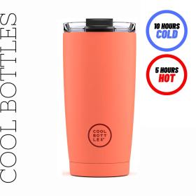 Ανοξείδωτο Ποτήρι – Θερμός Tumbler 550ml Cool Bottle Pastel Coral 