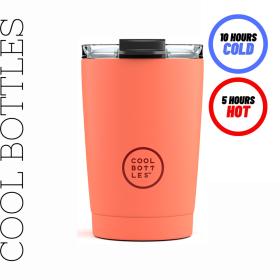 Ανοξείδωτο Ποτήρι – Θερμός Tumbler 330ml Cool Bottle Pastel Coral 