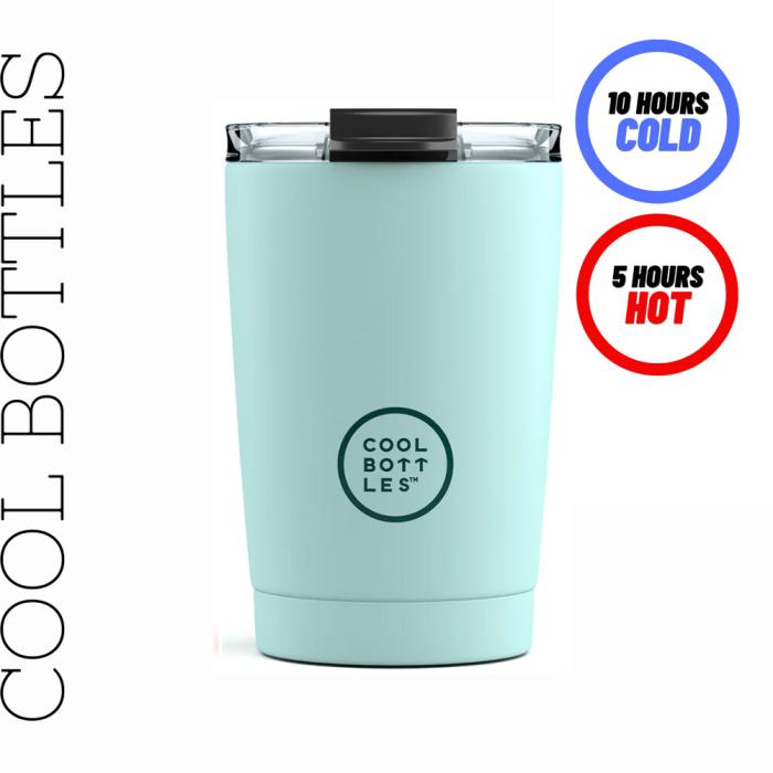 Ανοξείδωτο Ποτήρι – Θερμός Tumbler 330ml Cool Bottle Pastel Sky 