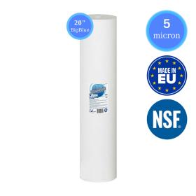 Aquafilter FCPS5M20B 20" Big Blue 5μm Ανταλλακτικό Φίλτρο Πολυπροπυλενίου (melt-blown)