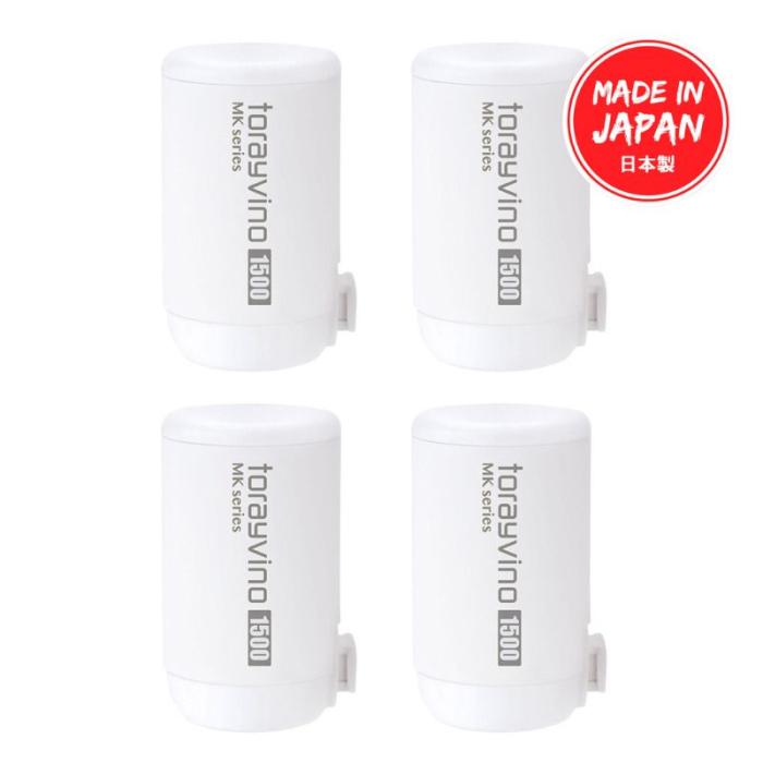 Torayvino MKC-EG Replacement Tap Water Filter for Torayvino MK2 Device (4pcs)