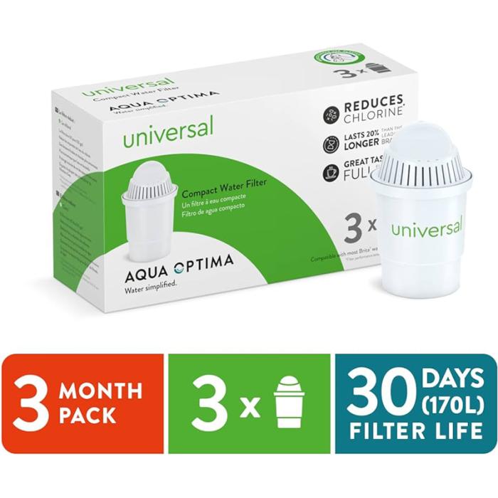 Ανταλλακτικά Φίλτρα Κανάτας Universal (Brita Classic, Aquaphor, Ecosoft κ.α.) Συσκευασία 3τμχ