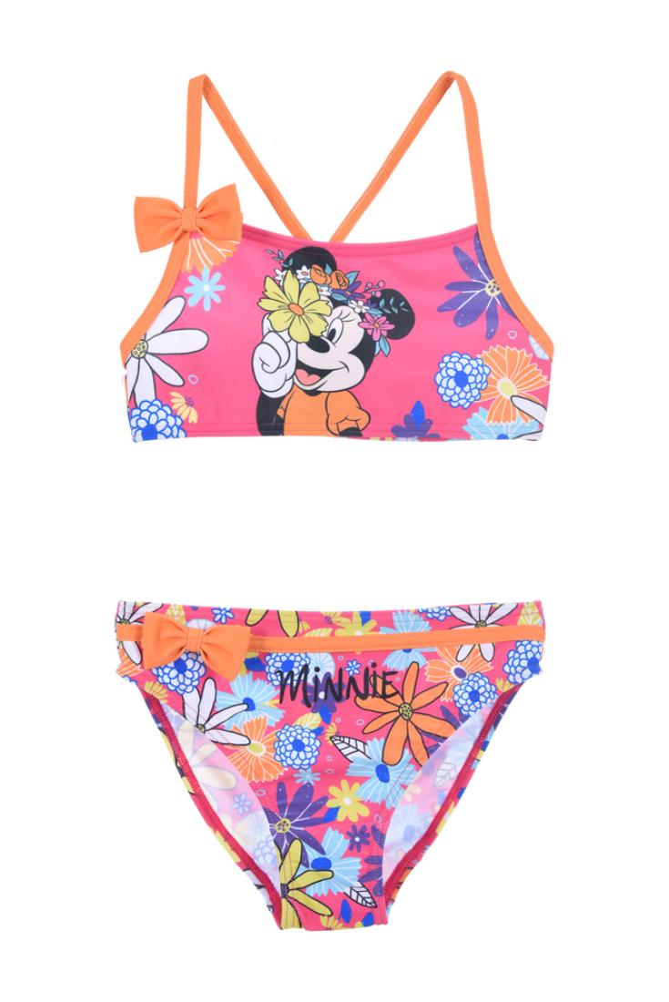 Μπικίνι "Minnie Mouse floral" φούξια