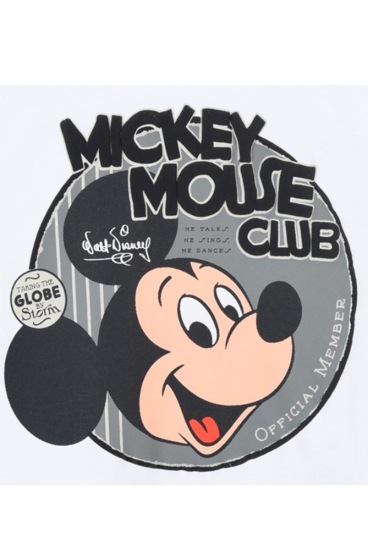 Μπλούζα Mickey Mouse "The globe" λευκή