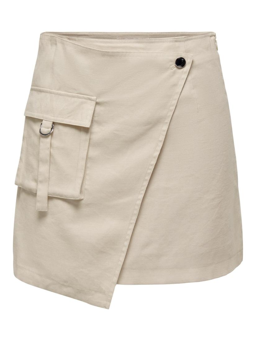 Φούστα "Wrap skirt" μπεζ