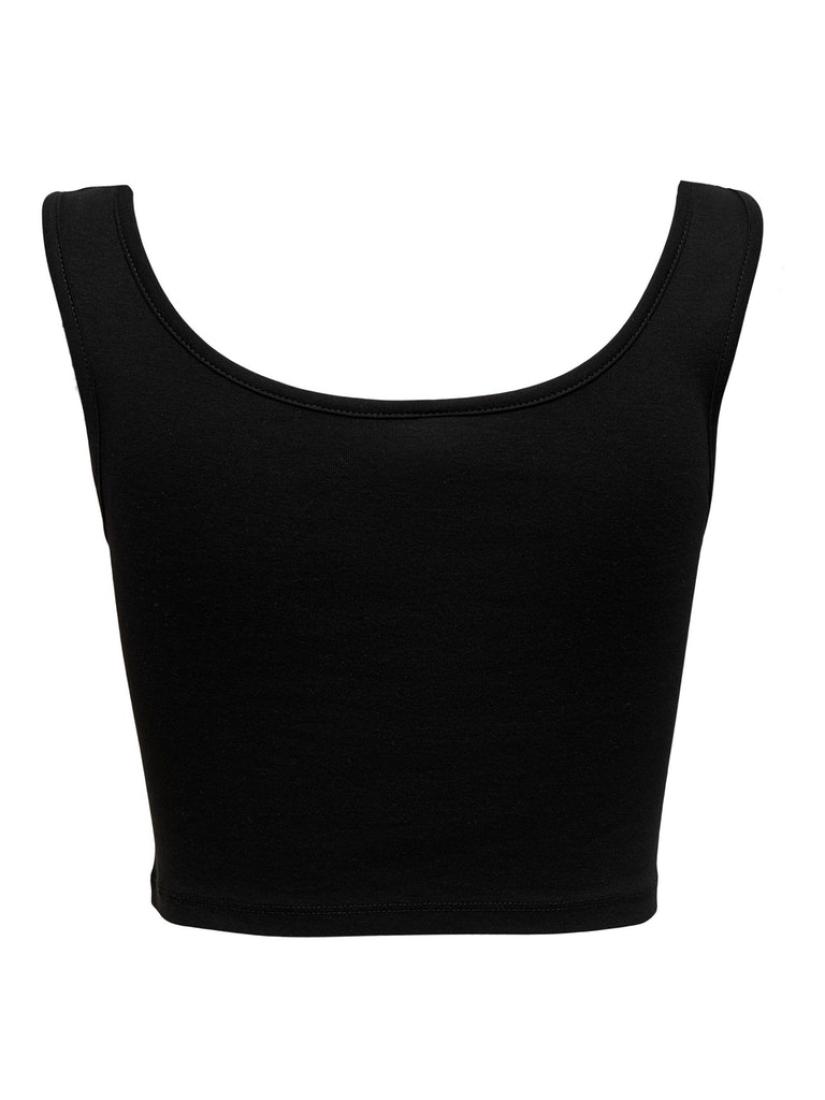 Μπλούζα crop top "Kira" μαύρη