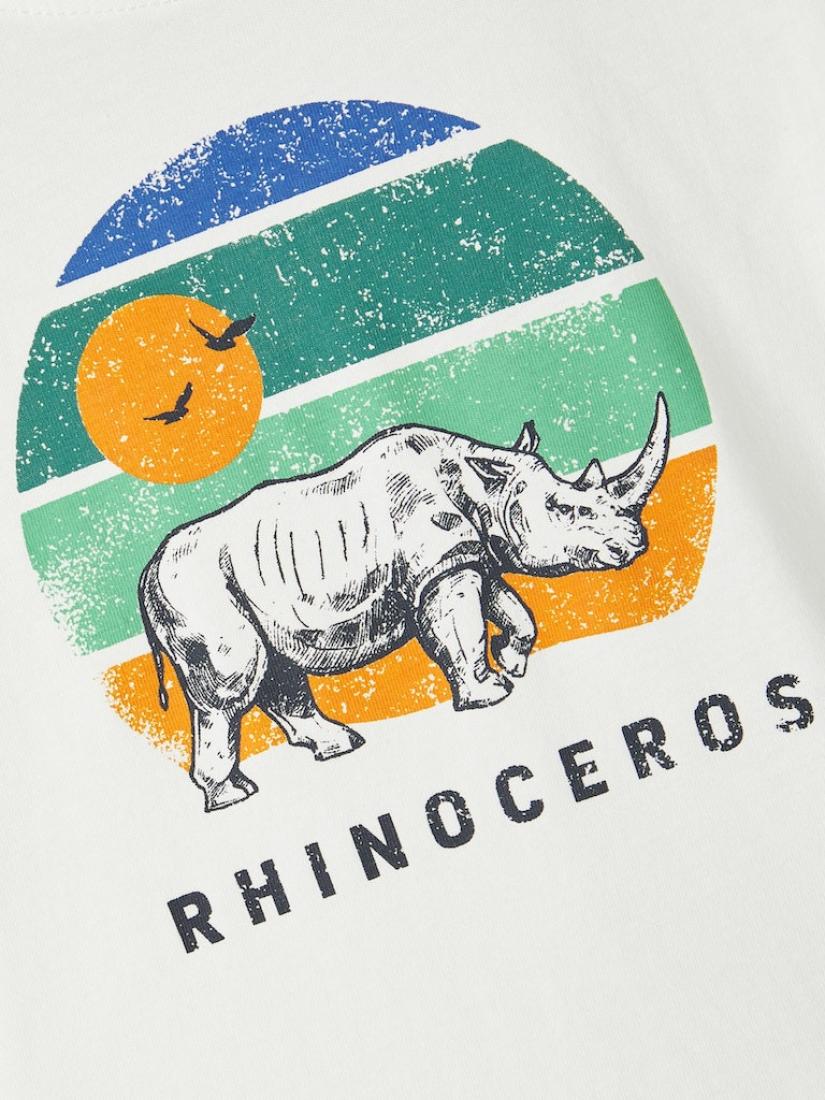 Μπλούζα "Rhinoceros" λευκό