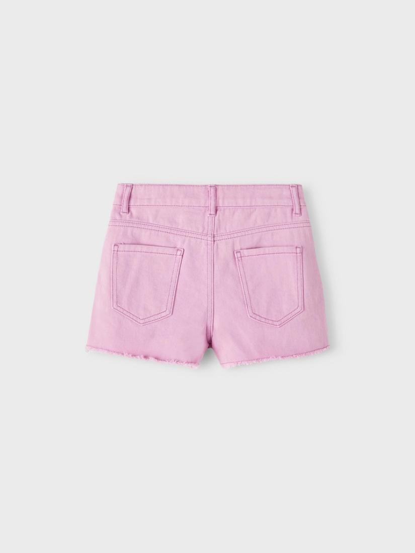 Σορτς τζιν "Mom Shorts" λιλά