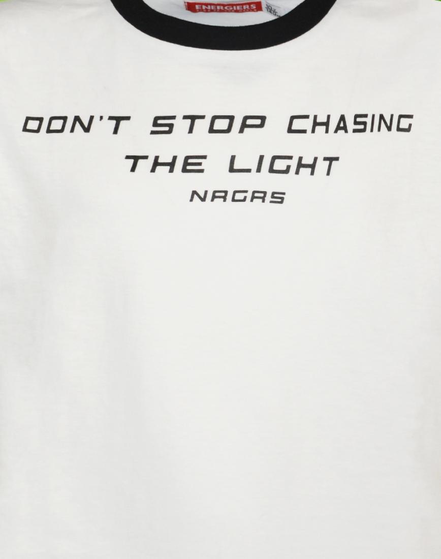 Μπλούζα "Don't stop chasing the light" λευκό