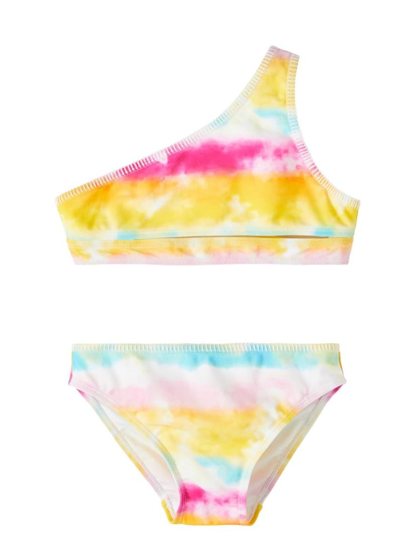 Μπικίνι "Tie Dye" λευκό