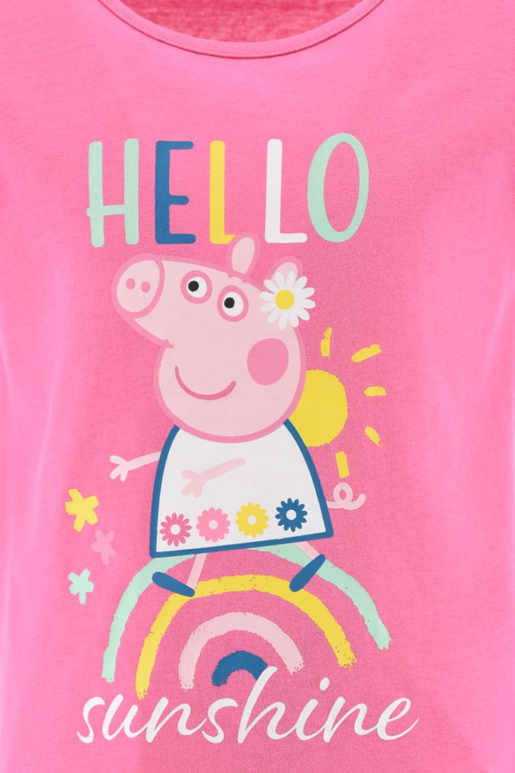 Σετ σορτς Peppa Pig "Hello" φούξια