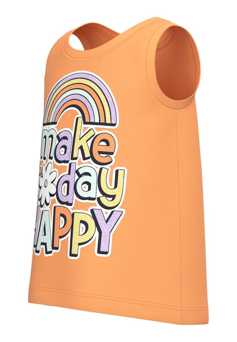 Μπλούζα "make today happy" πορτοκαλί