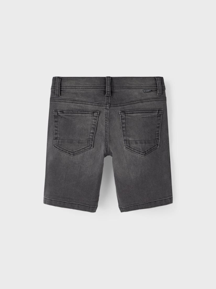 Βερμούδα τζιν "Dark gray denim" γκρι