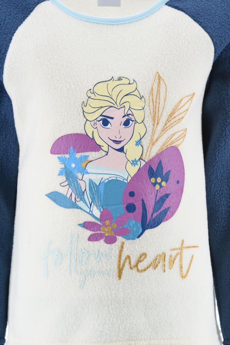 Πυτζάμα φλις Frozen "Follow your heart" μπλε