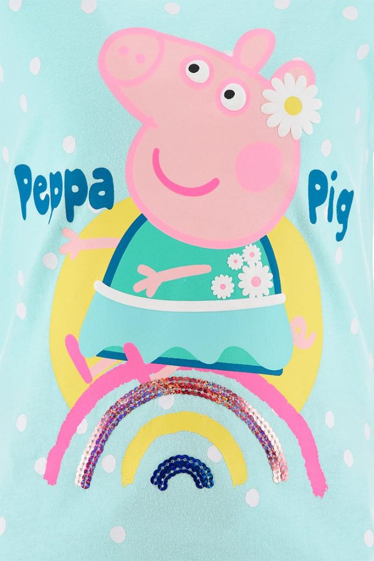 Σετ σορτς Peppa Pig "Rainbow" μέντα