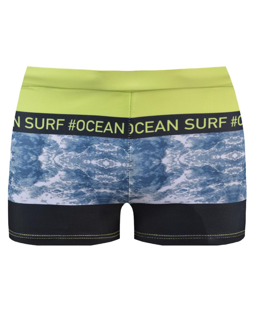 Μαγιό boxer "Ocean surf" λαχανί