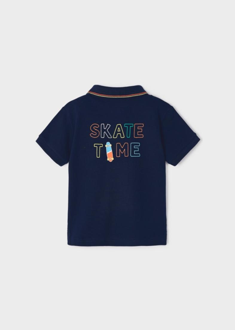 Μπλούζα πόλο "Skate time" μπλε