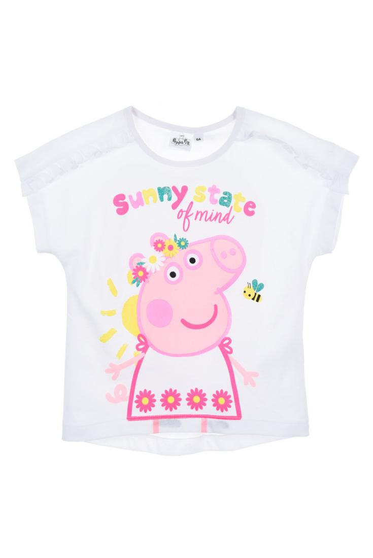 Μπλούζα Peppa Pig "Sunny" λευκή