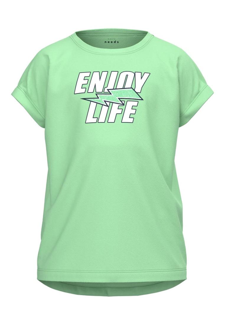 Μπλούζα "Enjoy life" λαχανί