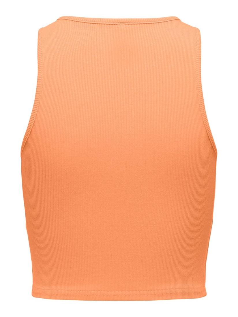 Μπλούζα crop top "Bellia" κοραλί