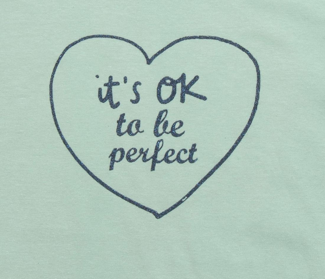 Μπλούζα "It's ok to be perfect" μέντα