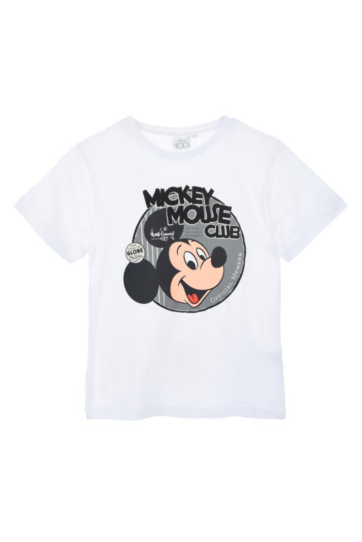 Μπλούζα Mickey Mouse "The globe" λευκή