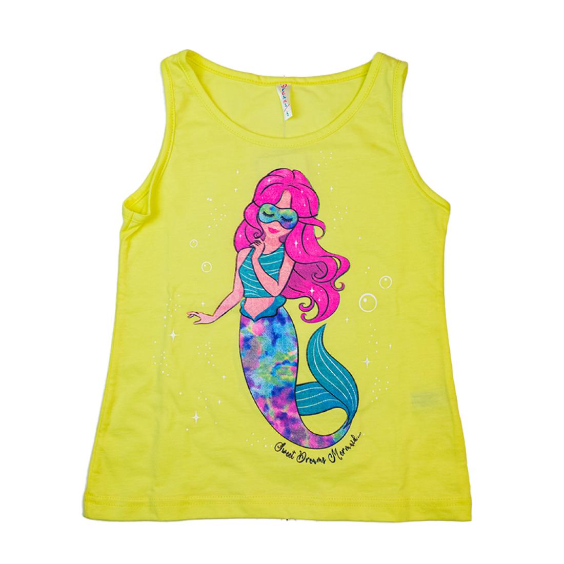 Πυτζάμα "Sweet dreams mermaid" κίτρινη