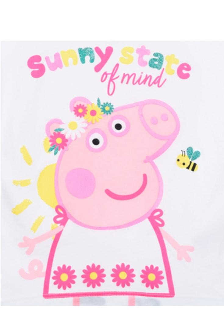 Μπλούζα Peppa Pig "Sunny" λευκή