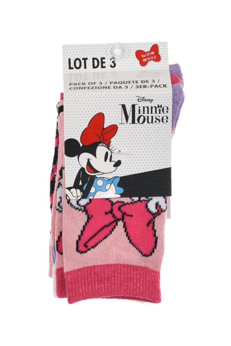 Σετ 3 ζευγάρια κάλτσες "Minnie mouse" ροζ