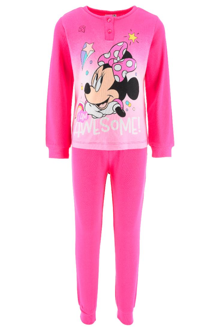 Πυτζάμα κορίτσι Minnie mouse "I am awesome" φούξια