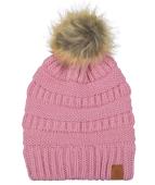 Σκούφος "Long pom pom" ροζ